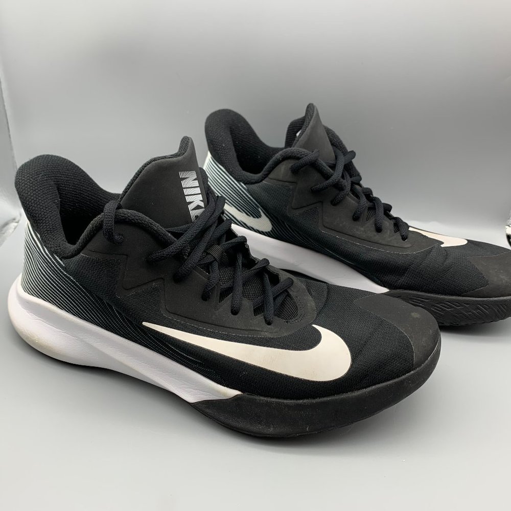 Nike Precision 4 Black & White Athletic Sneakers